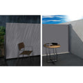 Instahut Side Awning 1.8X3M Grey Retractable Sun Shade Outdoor Blind