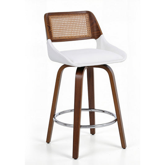 Artiss Wooden Swivel Bar Stool 60cm Height Kitchen Counter Chair