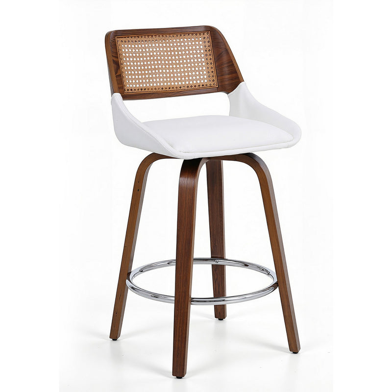Artiss Wooden Swivel Bar Stool 60cm Height Kitchen Counter Chair