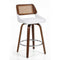 Artiss Wooden Swivel Bar Stool 60cm Height Kitchen Counter Chair