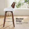 Artiss Wooden Swivel Bar Stool 60cm Height Kitchen Counter Chair