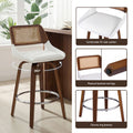 Artiss Wooden Swivel Bar Stool 60cm Height Kitchen Counter Chair