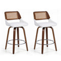 Artiss Wooden Bar Stools Set 2 Swivel 60cm Seat Height Chair