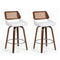 Artiss Wooden Bar Stools Set 2 Swivel 60cm Seat Height Chair