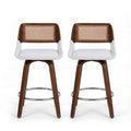Artiss Wooden Bar Stools Set 2 Swivel 60cm Seat Height Chair