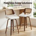 Artiss Wooden Bar Stools Set 2 Swivel 60cm Seat Height Chair