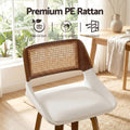 Artiss Wooden Bar Stools Set 2 Swivel 60cm Seat Height Chair