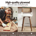 Artiss Wooden Bar Stools Set 2 Swivel 60cm Seat Height Chair