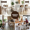 Artiss Wooden Bar Stools Set 2 Swivel 60cm Seat Height Chair