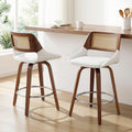 Artiss Wooden Bar Stools Set 2 Swivel 60cm Seat Height Chair