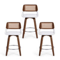 Artiss Wooden Bar Stools Set of 3 Swivel Kitchen Counter Stool Chair 60cm Seat Height