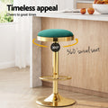 Artiss Bar Stools 2x Velvet Padded Kitchen Dining Green