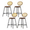 Artiss 4x Bar Stools PU Leather Stools Brown