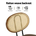 Artiss 4x Bar Stools PU Leather Brown Kitchen
