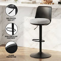 Artiss 2x Bar Stools Swivel Gas Lift Counter Dining Chair Black