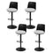 Artiss 4x Bar Stools Swivel Gas Lift Counter Dining Chair Black