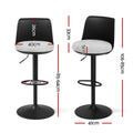Artiss 4x Bar Stools Swivel Gas Lift Counter Dining Chair Black