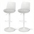 Artiss 2x Bar Stools Swivel Gas Lift Counter Chair White