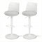 Artiss 2x Bar Stools Swivel Gas Lift Counter Chair White