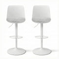 Artiss 2x Bar Stools Swivel Gas Lift Counter Chair White