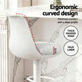 Artiss 2x Bar Stools Swivel Gas Lift Counter Chair White