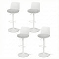 Artiss 4x Bar Stools Swivel Gas Lift Counter Chair White