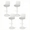 Artiss 4x Bar Stools Swivel Gas Lift Counter Chair White