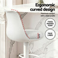 Artiss 4x Bar Stools Swivel Gas Lift Counter Chair White
