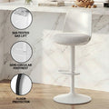 Artiss 4x Bar Stools Swivel Gas Lift Counter Chair White