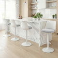 Artiss 4x Bar Stools Swivel Gas Lift Counter Chair White