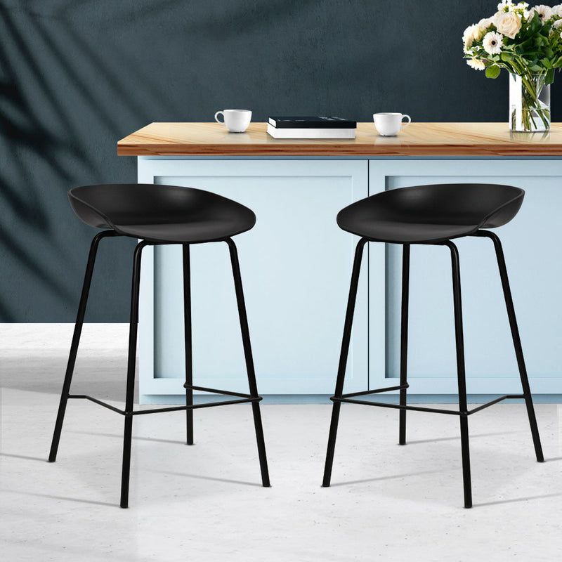 Artiss Bar Stools Metal Kitchen Counter Stool Pair 2x
