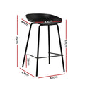 Artiss 4x Metal Bar Stools Counter Kitchen Stool Set