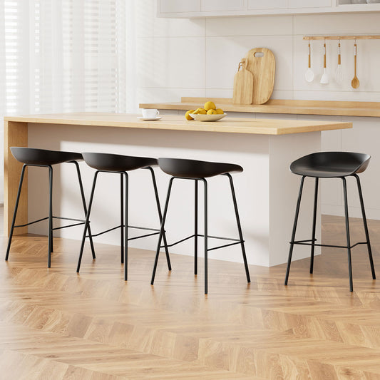 Artiss 4x Metal Bar Stools Counter Kitchen Stool Set
