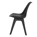 Artiss Dining Chairs Set of 4 Black Leather Replica DSW