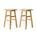 Artiss Bar Stools Kitchen Counter Chairs Wooden Natural x2