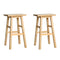 Artiss Bar Stools Kitchen Counter Chairs Wooden Natural x2