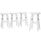 Artiss 4x Bar Stools Wooden White Kitchen Chairs