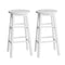 Artiss Bar Stools x2 Wooden Round Chairs White