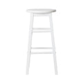 Artiss Bar Stools x2 Wooden Round Chairs White