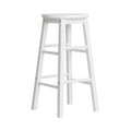 Artiss Bar Stools x2 Wooden Round Chairs White