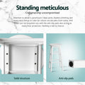Artiss 4x Bar Stools Wooden White Round Chairs