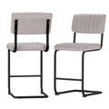 Artiss 2x Bar Stools Velvet Chairs Kitchen Seat