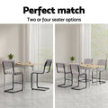 Artiss 2x Bar Stools Velvet Chairs Kitchen Seat