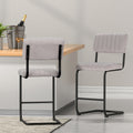 Artiss 2x Bar Stools Velvet Chairs Kitchen Seat