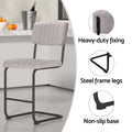Artiss 4x Bar Stools Velvet Grey Chairs Kitchen