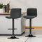 Artiss Bar Stools 4x Kitchen Swivel Gas Lift Black Chairs