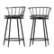 Artiss 2x Bar Stools Swivel Metal Chairs Kitchen
