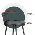 Artiss 2x Bar Stools Swivel Metal Chairs Kitchen