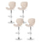 Artiss 4x Bar Stools Swivel Gas Lift Counter Chair PE Rattan Beige