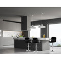 Artiss 2x Bar Stools Leather Gas Lift Armrest Black